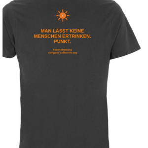 Soli-Shirt: Man lässt keine Menschen ertrinken. Punkt.