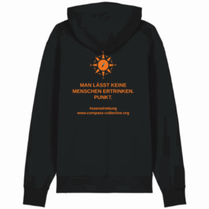 Soli-Hoodie: Man lässt keine Menschen ertrinken. Punkt.