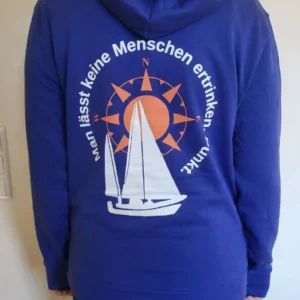 Soli-Hoodie: Man lässt keine Menschen ertrinken. Punkt.